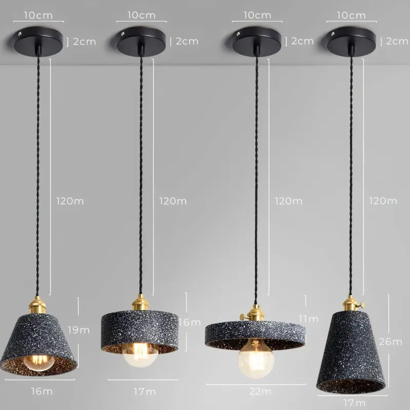 Lumina zement haengelampe industrial deckenleuchte hellgrau dunkelgrau e27 wohnzimmer xlumina24