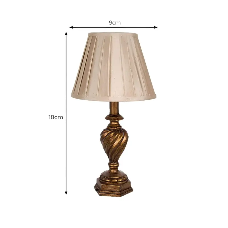Luminadesign geplisseerte nachttischlampe harzfuss beige xlumina5