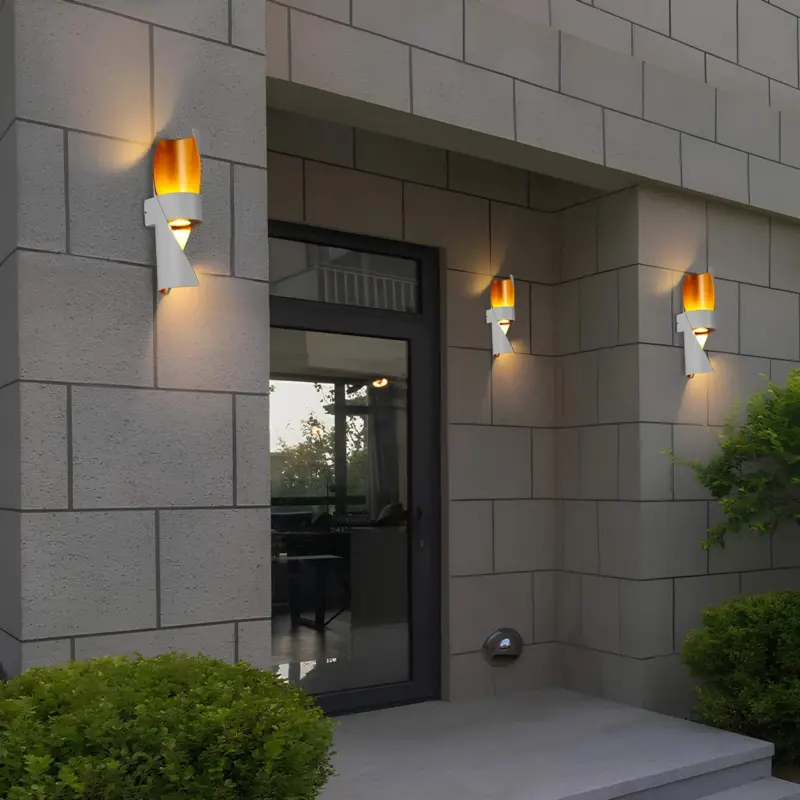 Luminamode moderne led aussenleuchte schwarz weiss klein mittel gross wetterfest energiesparend aussenbeleuchtung xlumina5