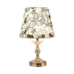 Luminarts stilvolle tischlampe blumenmotiv schwarz led xlumina