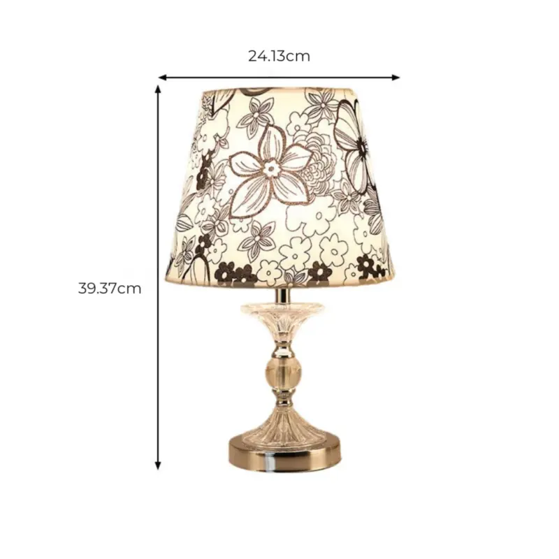 Luminarts stilvolle tischlampe blumenmotiv schwarz led xlumina