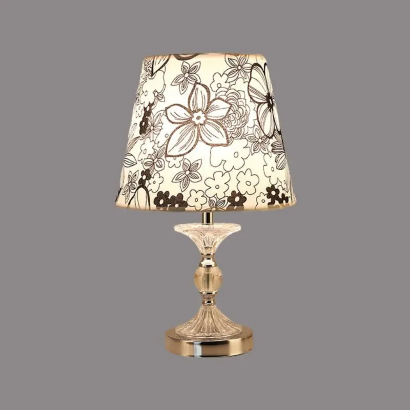 Luminarts stilvolle tischlampe blumenmotiv schwarz led xlumina