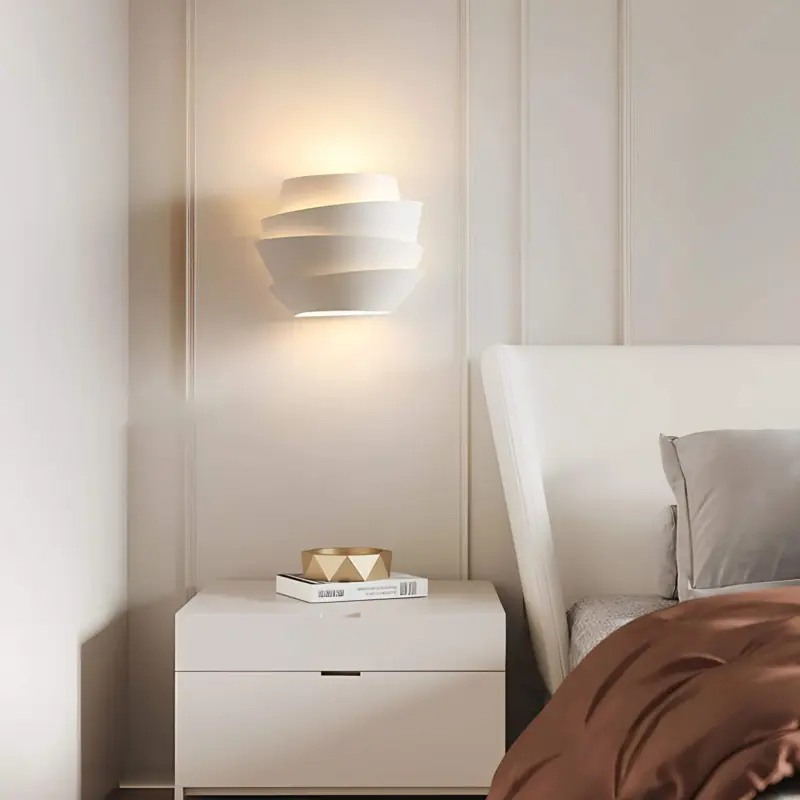 Luminique skandinavische wandlampe doppelte lichtpunkte eisen modern minimalistisch xlumina
