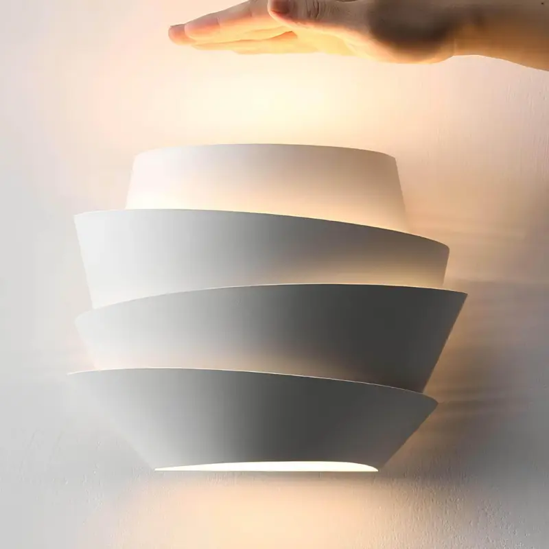 Luminique skandinavische wandlampe doppelte lichtpunkte eisen modern minimalistisch xlumina