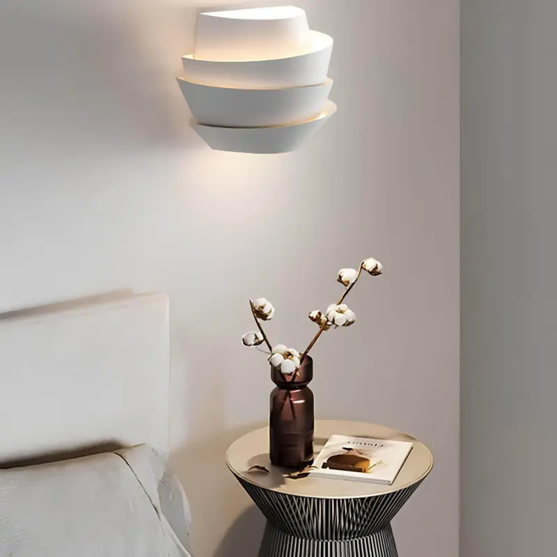 Luminique skandinavische wandlampe doppelte lichtpunkte eisen modern minimalistisch xlumina