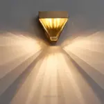 Lumino led wandlampe geometrisches muster schwarz weiss warmweiss energiesparend modern design xlumina3