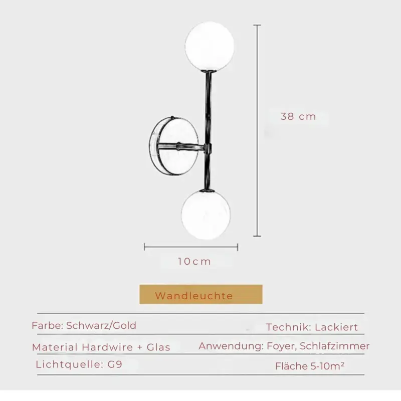 Luminouscrystal led kristall wandleuchte funkelnd wohnzimmer schlafzimmer xlumina