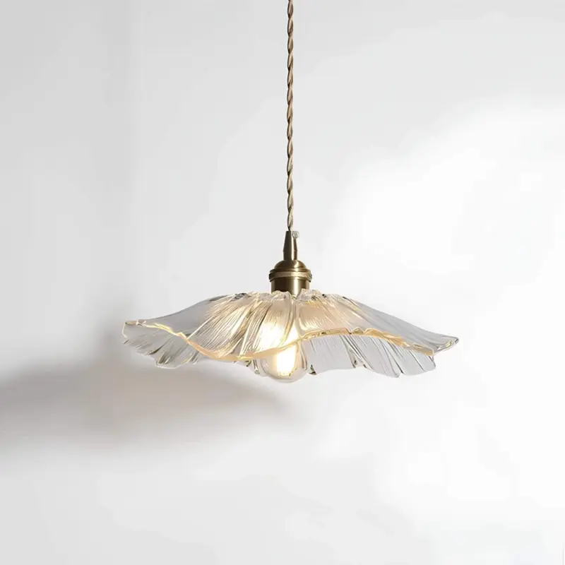 Luminousflower moderne blume hangeleuchte weiss xlumina