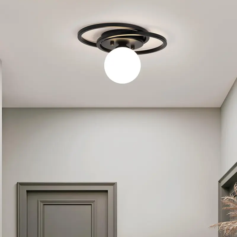 Luminousglobe deckenleuchte led modern zeitlos schwarz gold weiss energieeffizient xlumina