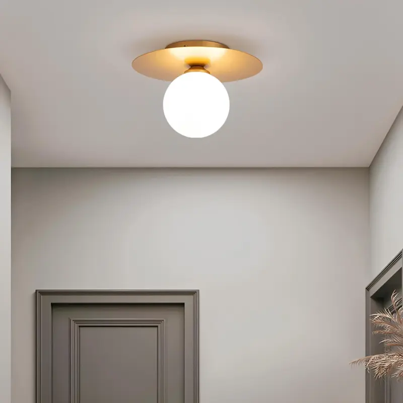 Luminousglobe deckenleuchte led modern zeitlos schwarz gold weiss energieeffizient xlumina