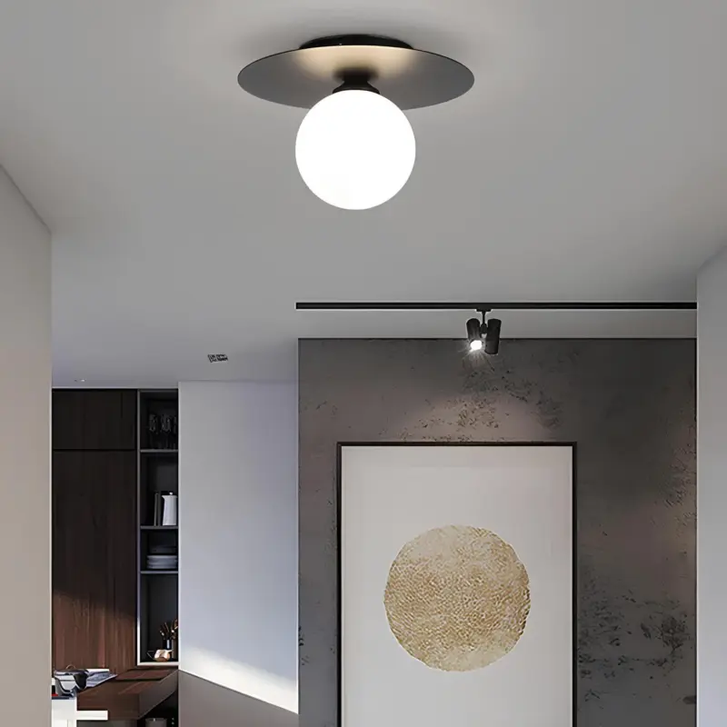 Luminousglobe deckenleuchte led modern zeitlos schwarz gold weiss energieeffizient xlumina