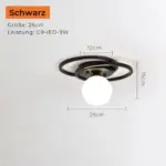 Luminousglobe deckenleuchte led modern zeitlos schwarz gold weiss energieeffizient xlumina