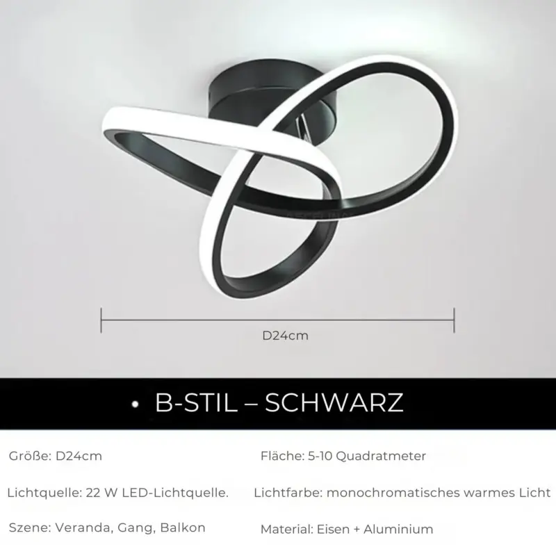 Luminouspath moderne led deckenlampe energiesparend minimalistisch elegant xlumina