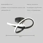 Luminouspath moderne led deckenlampe energiesparend minimalistisch elegant xlumina