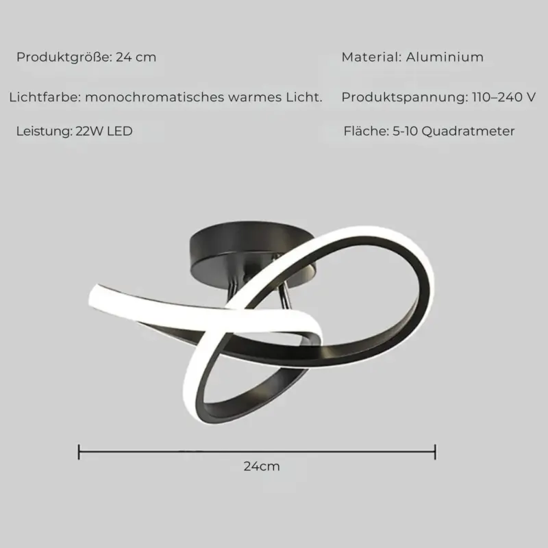 Luminouspath moderne led deckenlampe energiesparend minimalistisch elegant xlumina
