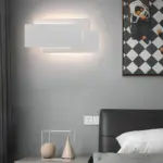 Luminova minimalistische led wandlampe aluminium modern wohnzimmer schlafzimmer flur warmweiss kaltweiss 9w 12w 18w xlumina