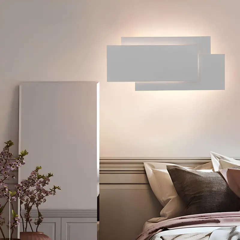 Luminova minimalistische led wandlampe aluminium modern wohnzimmer schlafzimmer flur warmweiss kaltweiss 9w 12w 18w xlumina