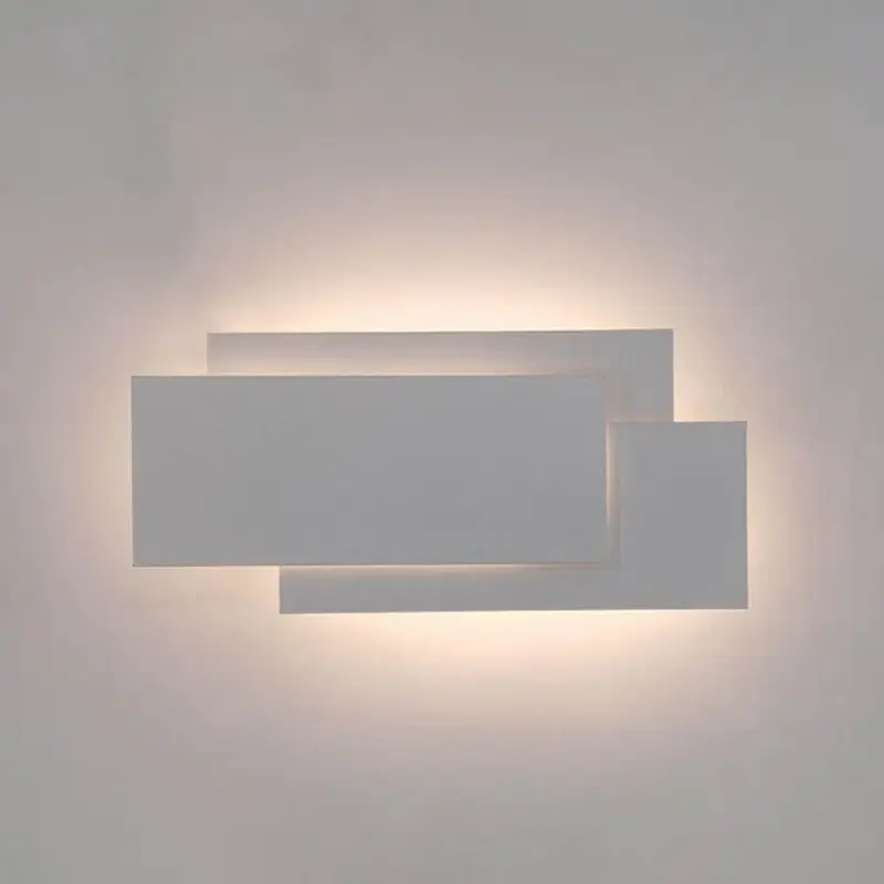 Luminova minimalistische led wandlampe aluminium modern wohnzimmer schlafzimmer flur warmweiss kaltweiss 9w 12w 18w xlumina