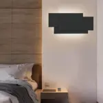 Luminova minimalistische led wandlampe aluminium modern wohnzimmer schlafzimmer flur warmweiss kaltweiss 9w 12w 18w xlumina