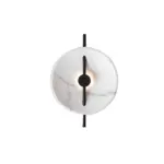 Lumisphere runde led wandlampe harz marmor modern design energieeffizient wandmontage xlumina7