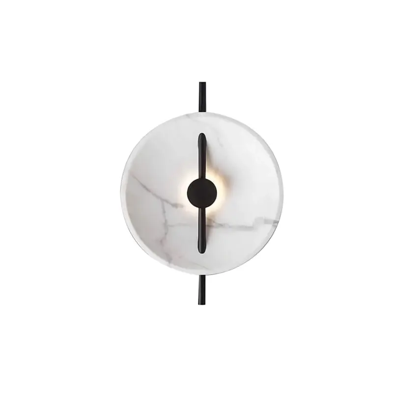 Lumisphere runde led wandlampe harz marmor modern design energieeffizient wandmontage xlumina7
