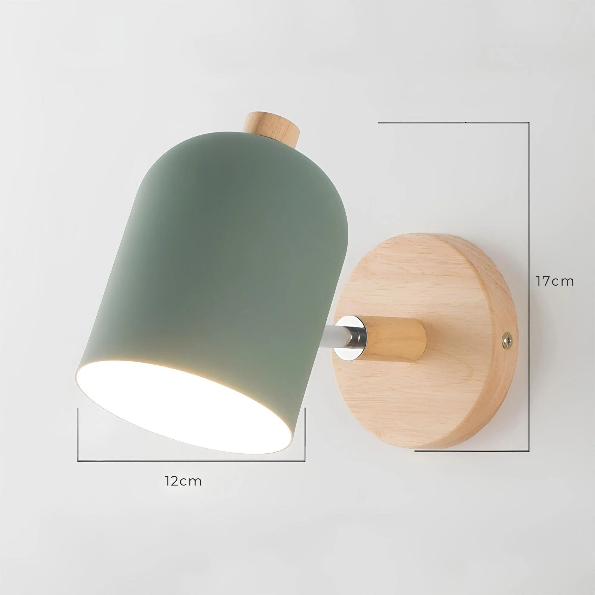 Lumolight Skandinavische Wandhangelampe Holz Modern Natur Wohnzimmer Flur Xlumina4