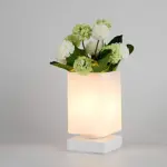 Luna elegante glas tischleuchte art deco nachtlampe romantische schlafzimmer lichtquelle xlumina