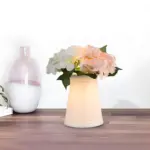 Luna elegante glas tischleuchte art deco nachtlampe romantische schlafzimmer lichtquelle xlumina4