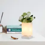 Luna elegante glas tischleuchte art deco nachtlampe romantische schlafzimmer lichtquelle xlumina5