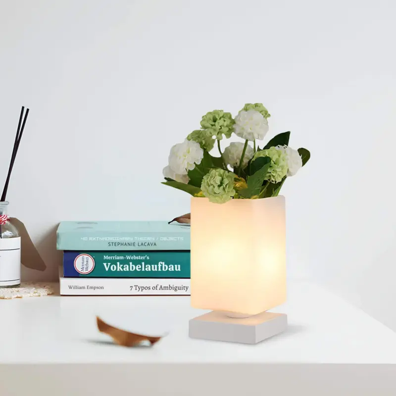 Luna elegante glas tischleuchte art deco nachtlampe romantische schlafzimmer lichtquelle xlumina5