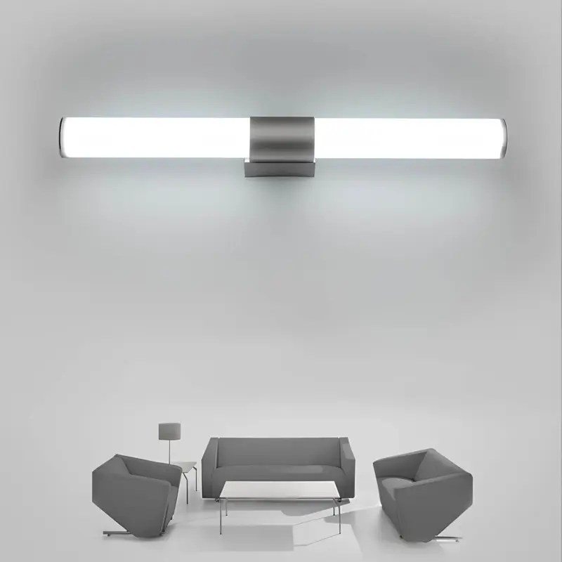 Luxbright led spiegel wandlampe modern minimalistisch zylindrisch schwarz weiss gold warmweiss neutralweiss kaltweiss xlumina