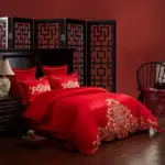 Luxury 100 Cotton Classicism Wedding Bedding Set Embroidery Arc edge Duvet Cover Bed Sheet Pillowcases Queen 20a6fa8b 4bb6 4bd3 96bf 3d55cf85906f