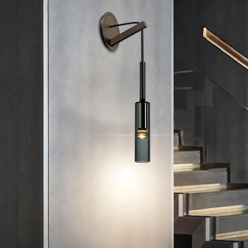 LuxuryallcopperK9crystalwalllampNordic yythk