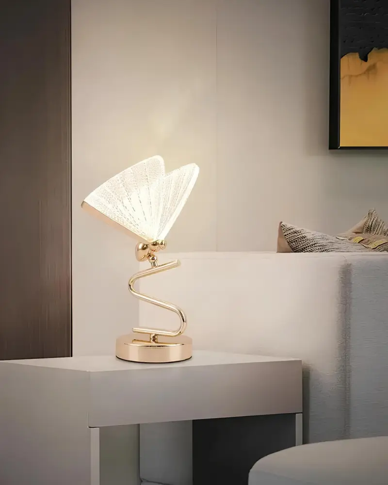 Luxus schmetterlingsTischlampe deckenleuchte modern elegant wohnzimmer beleuchtung xLumina