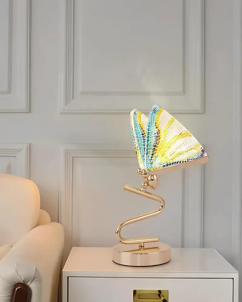 Luxus schmetterlingsTischlampe deckenleuchte modern elegant wohnzimmer beleuchtung xLumina