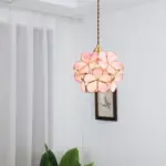 MHDIIwhd Bloemblaadje Glas Led Hanglampen Armaturen Slaapkamer Eetkamer Woonkamer Restautant Koper Nordic Moderne Opknoping Lamp