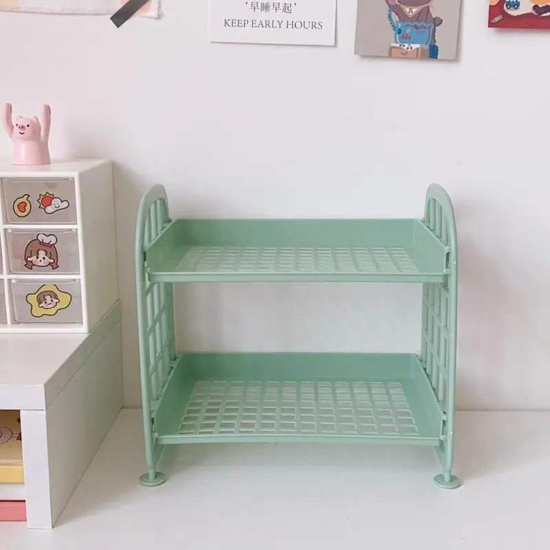 Macaron coloured minimalist desktop organiser storage tray