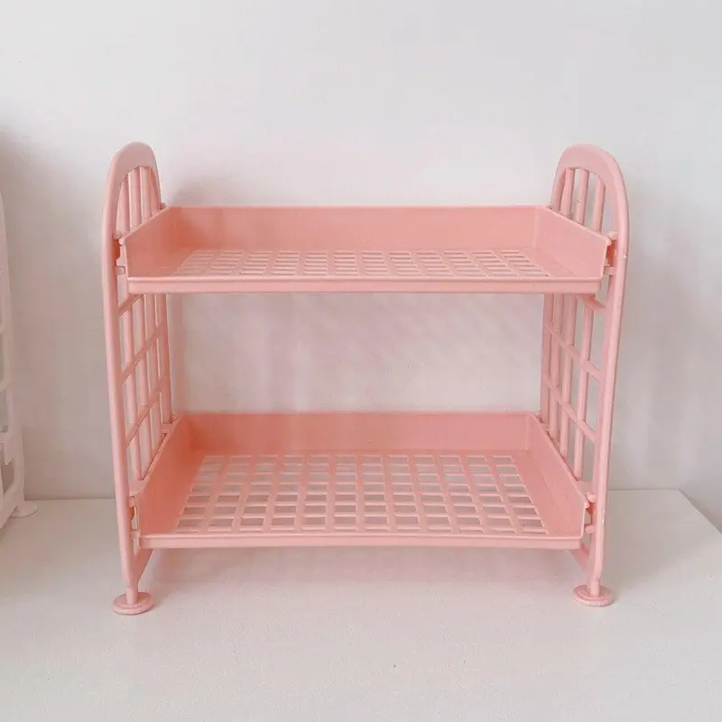 Macaron coloured minimalist desktop organiser storage tray