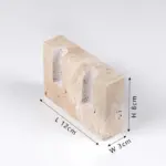 Marble effect candlestick holder