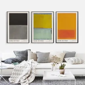 Mark Rothko Abstract Colour Canvas Poster
