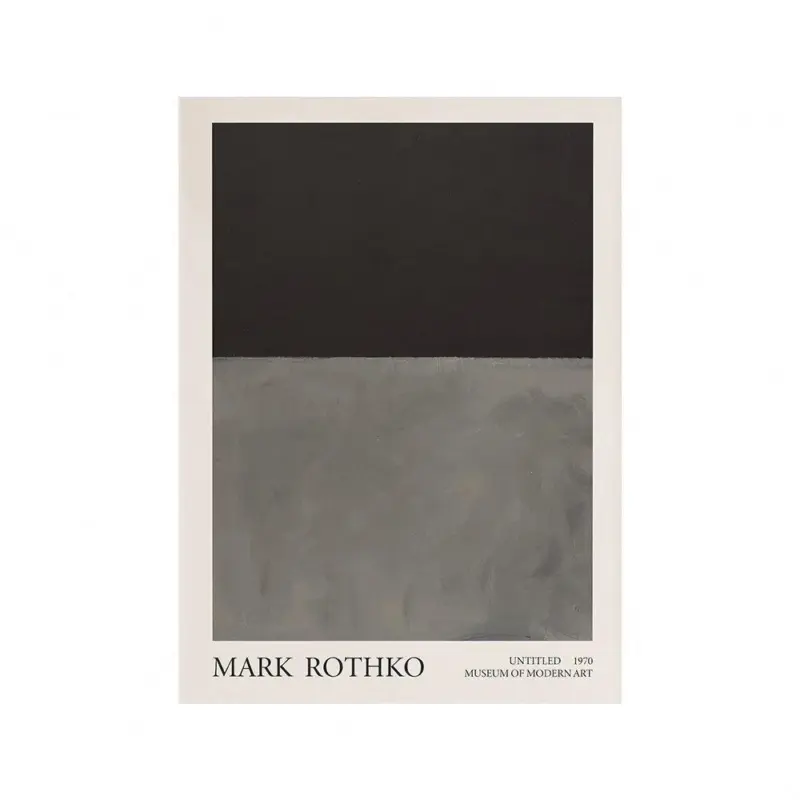 Mark rothko abstract colour canvas poster