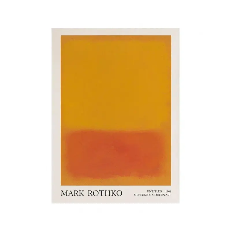 Mark rothko abstract colour canvas poster