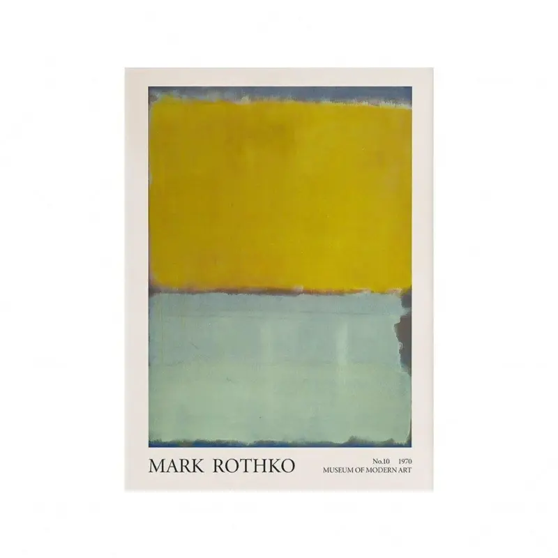 Mark rothko abstract colour canvas poster