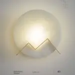 Marmerglow led wandlampe aus marmor kreisfoermige wandleuchte beige grau schwarz xlumina5