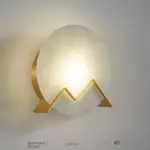 Marmerglow led wandlampe aus marmor kreisfoermige wandleuchte beige grau schwarz xlumina6