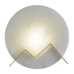Marmerglow led wandlampe aus marmor kreisfoermige wandleuchte beige grau schwarz xlumina7
