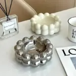 Marshmallow ceramic ashtray