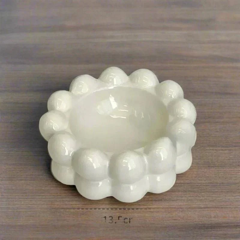 Marshmallow Ceramic Ashtray 642587