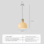 Medievalsimplicity glashaengelampe transparent bronze 25cm 30cm 35cm xlumina