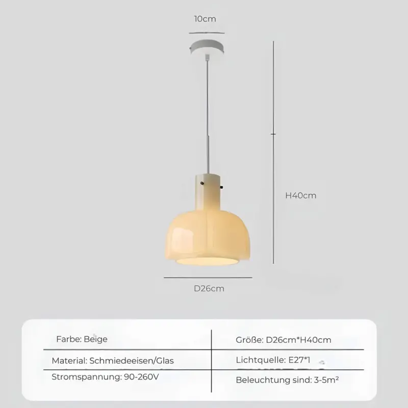 Medievalsimplicity glashaengelampe transparent bronze 25cm 30cm 35cm xlumina